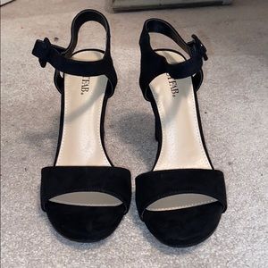 Black strappy heels - never worn before.